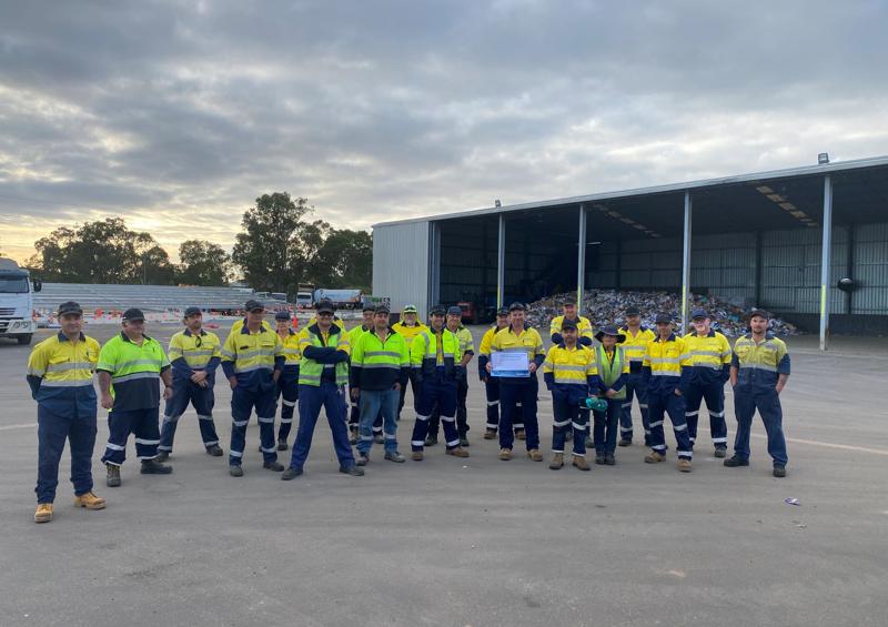 Cleanaway's team of drivers from Bunbury depot in Picton WA
