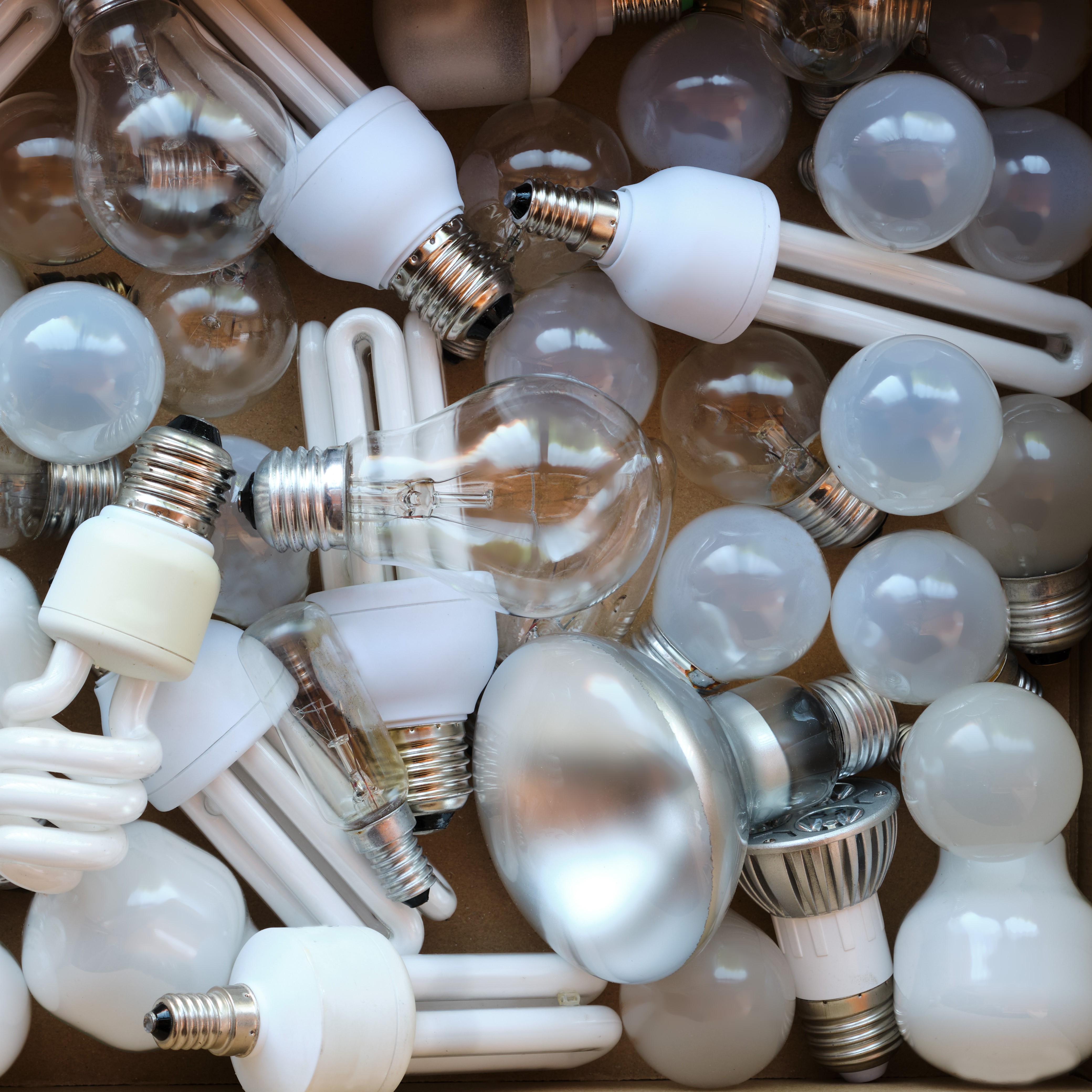 box with obsolete bulbs