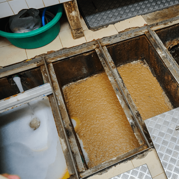 Grease trap, waste disposal