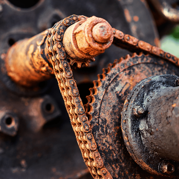 Old rusty engine textured details.