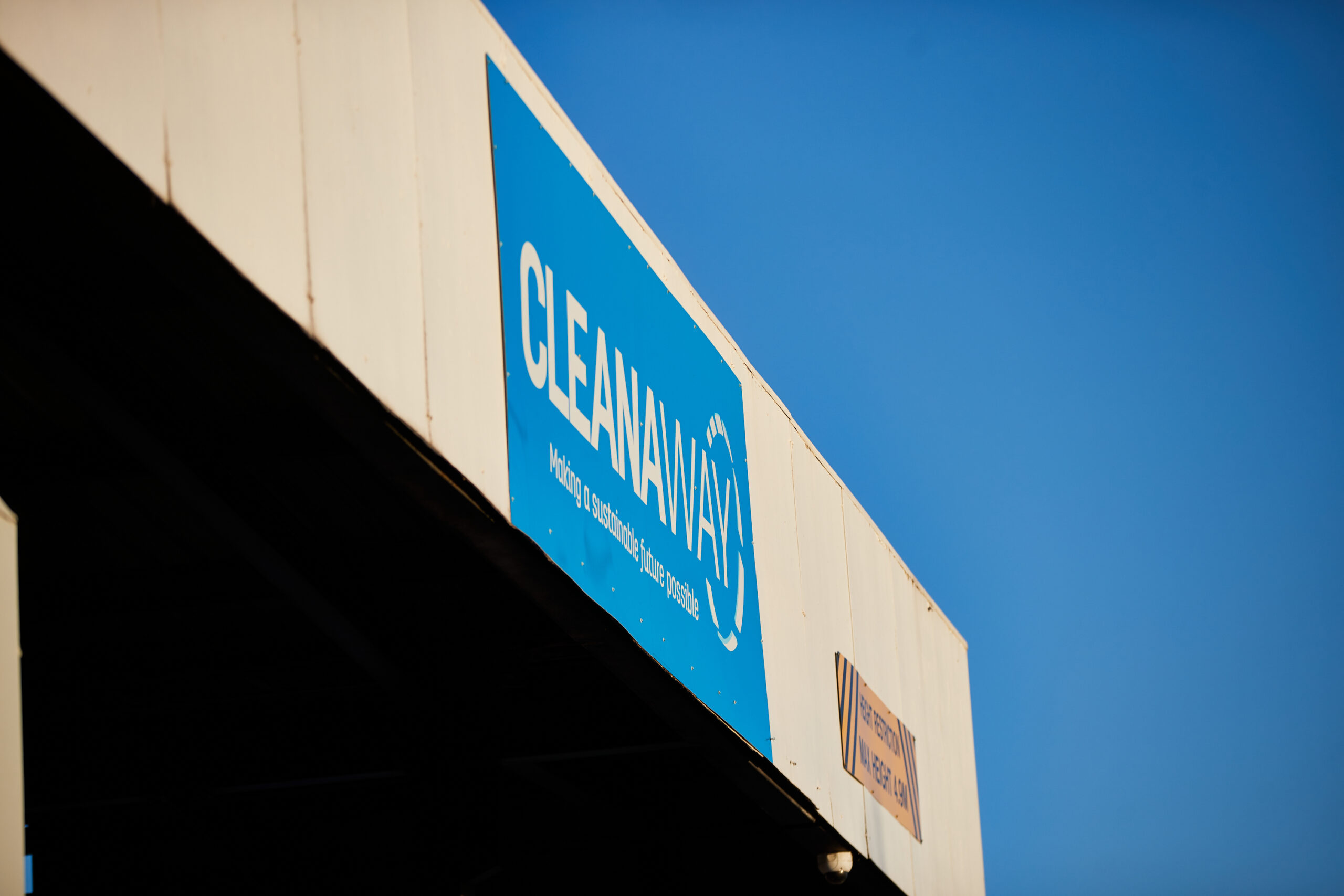 Cleanaway sign
