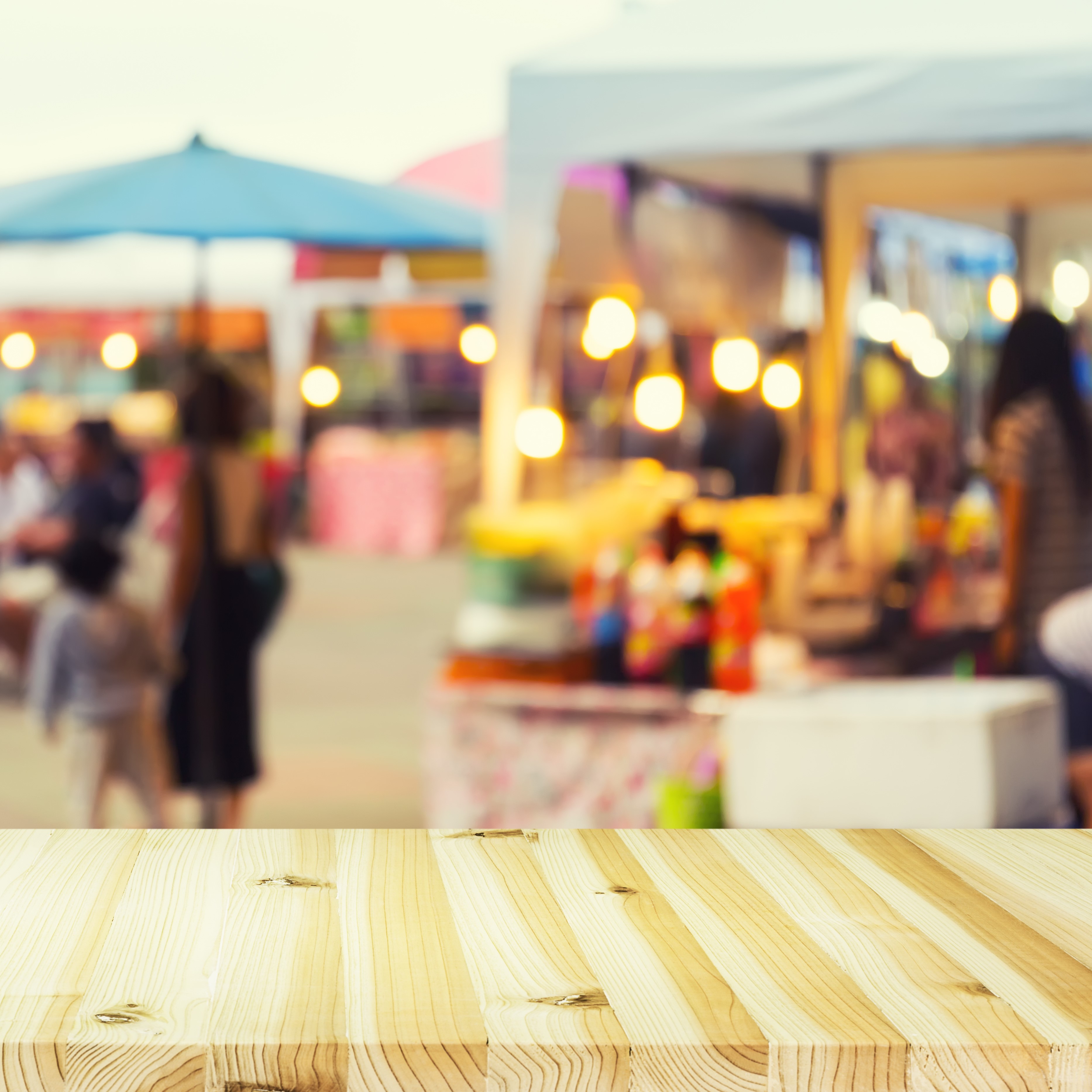 Food Exhibition Blurred