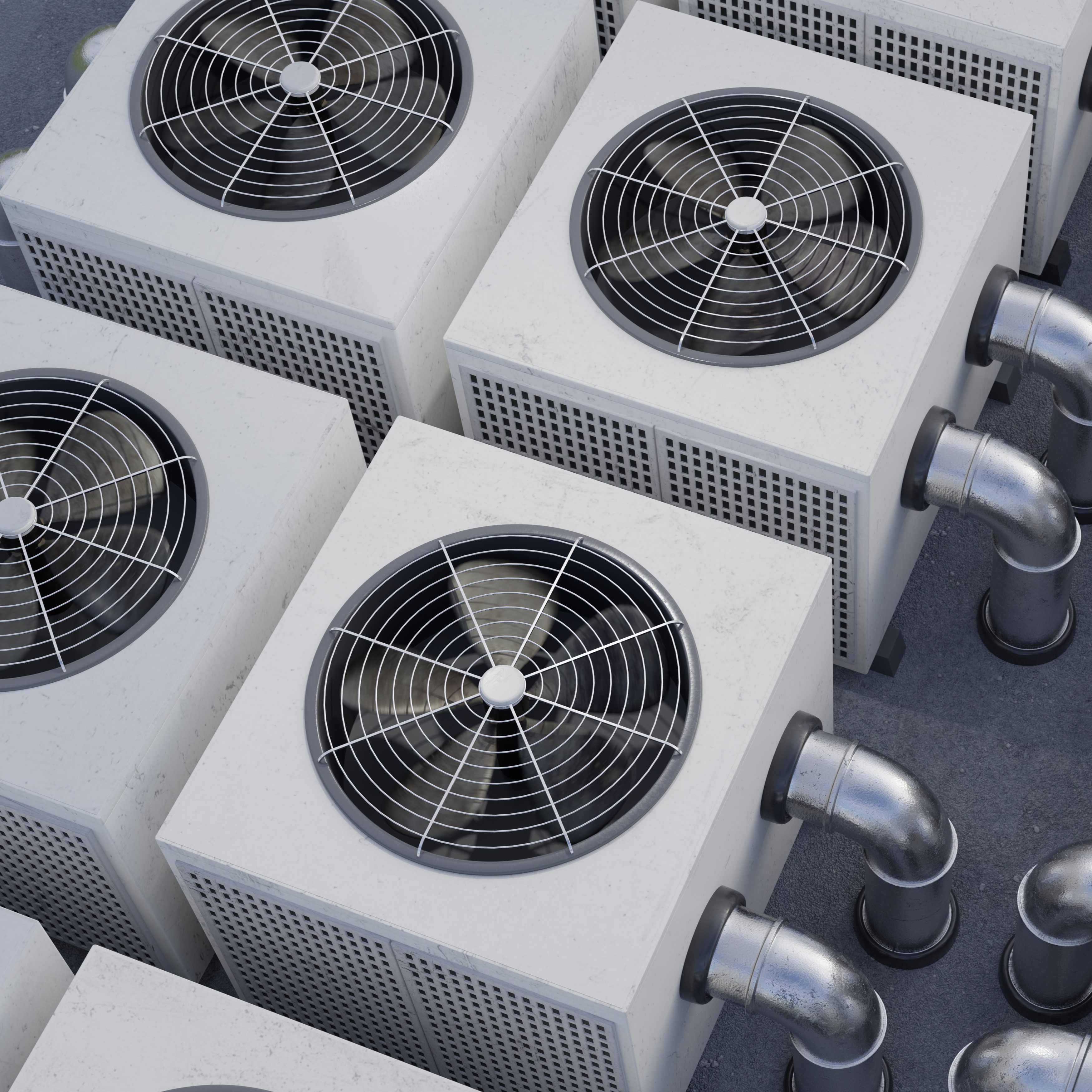 HVAC units (heating, ventilation and air conditioning).