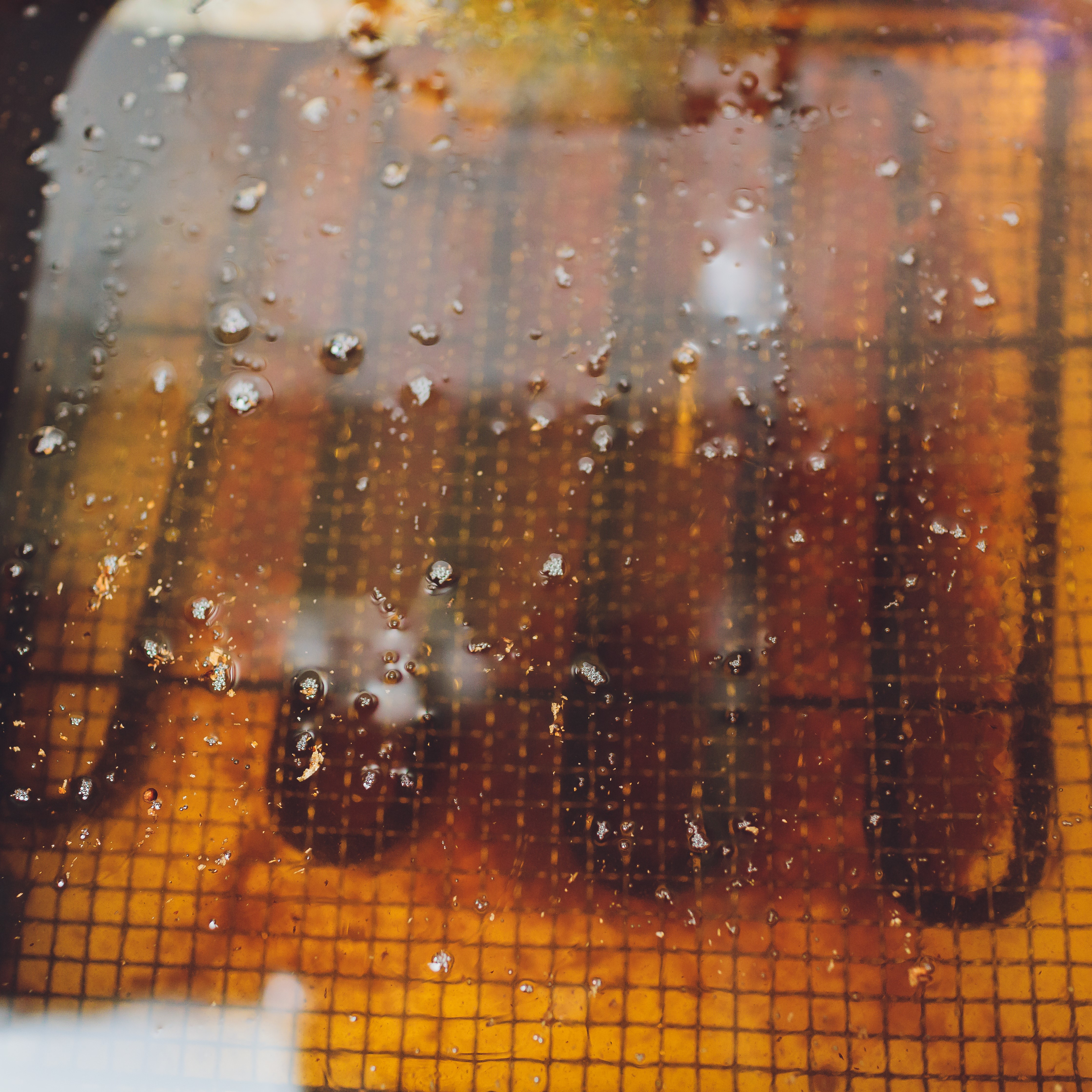 Deep fryer with oil on restaurant kitchen.