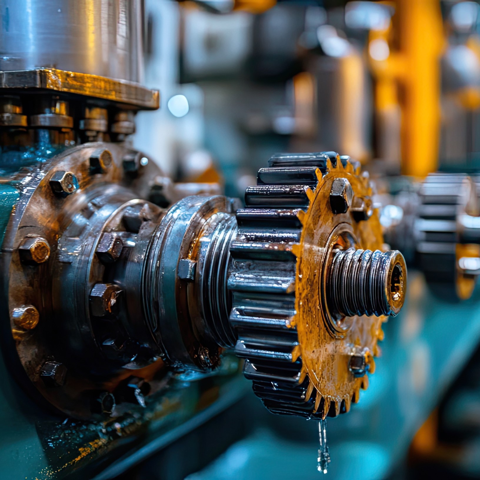 Gears and oiler system used in machinery maintenance to ensure smooth operations and performance. --ar 16:9 --raw --stylize 250 --v 6.1 Job ID: a9fac781-f3e2-42f8-b33c-50aae13302e1